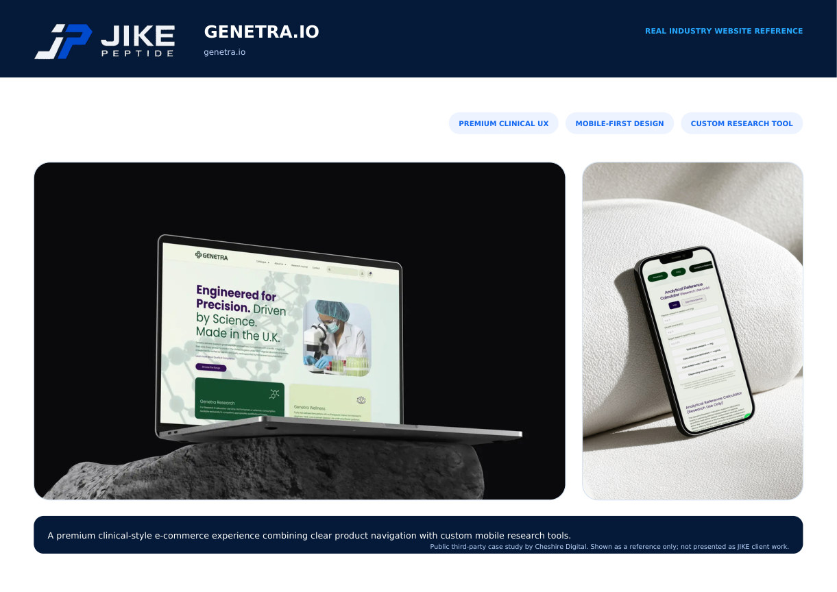 Genetra.io public website reference